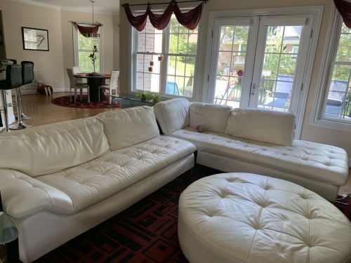 Click to view full screen Bright White Vinyl & Leather Finish photo review
