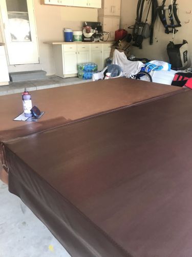 Click to view full screen Mahogany Vinyl & Leather Finish photo review