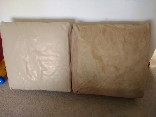 Click to view full screen Beige Vinyl & Leather Finish photo review