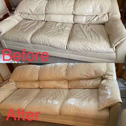 Beige Colored Finish to Restore & Condition Vinyl & Leather Upholstery