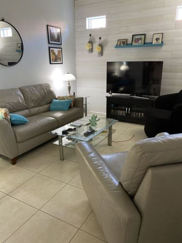 Click to view full screen Stone Vinyl & Leather Finish photo review