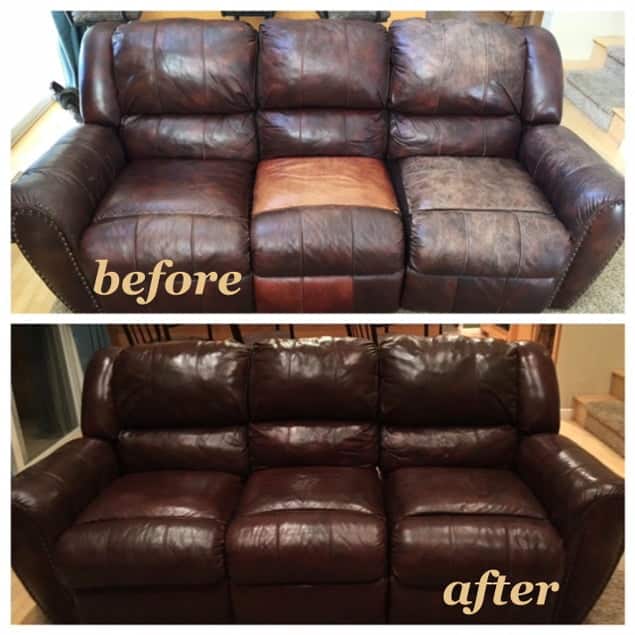 Mahogany Leather Furniture Dye Vinyl Dye Refinish Condition