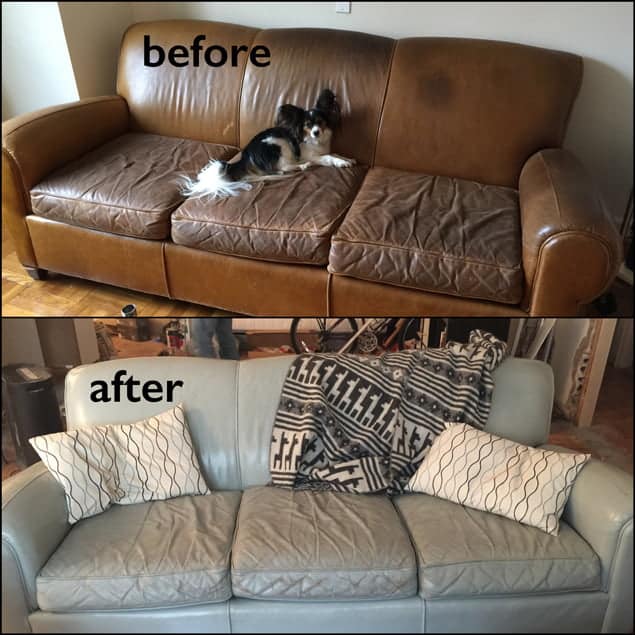 Ash Grey Conditioning Color For Vinyl Leather Upholstery