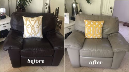 Click to view full screen Stone Vinyl & Leather Finish photo review