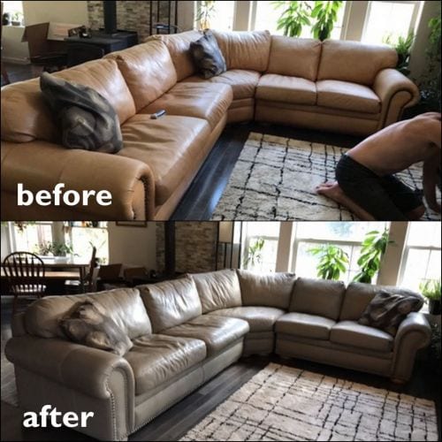 Click to view full screen Taupe Vinyl & Leather Finish photo review